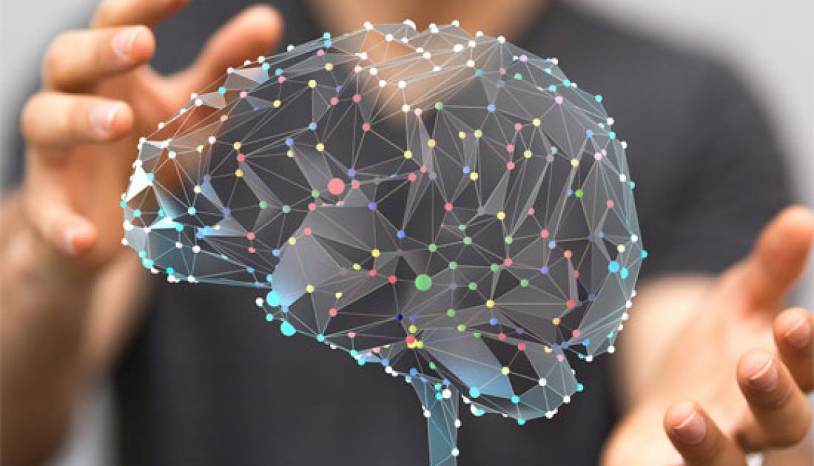 Neurofeedback digital brain with hands
